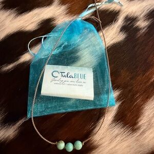 New Tula blue turquoise jasper necklace